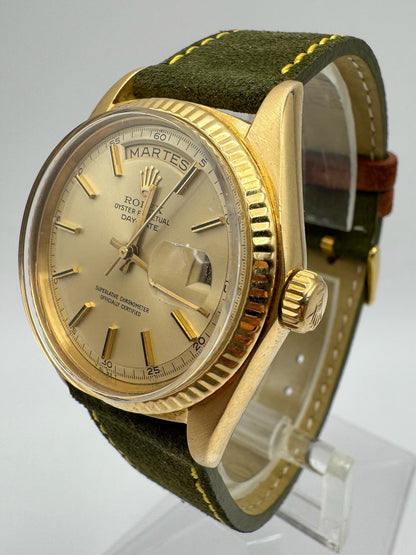 Rolex Day-Date 36 1803 Yellow Gold 18K Champagne Dial 1968