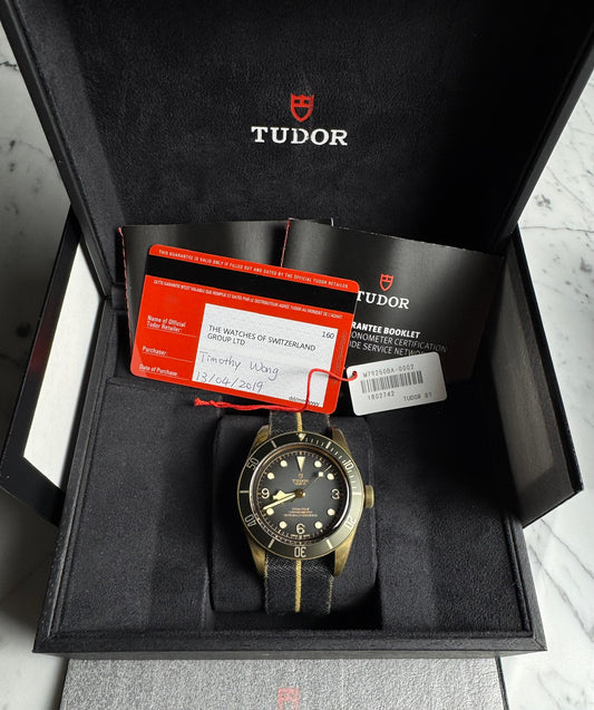 Tudor Black Bay Bronze Grey Dial Nice Patina 2019 (Full-Set/Mint)