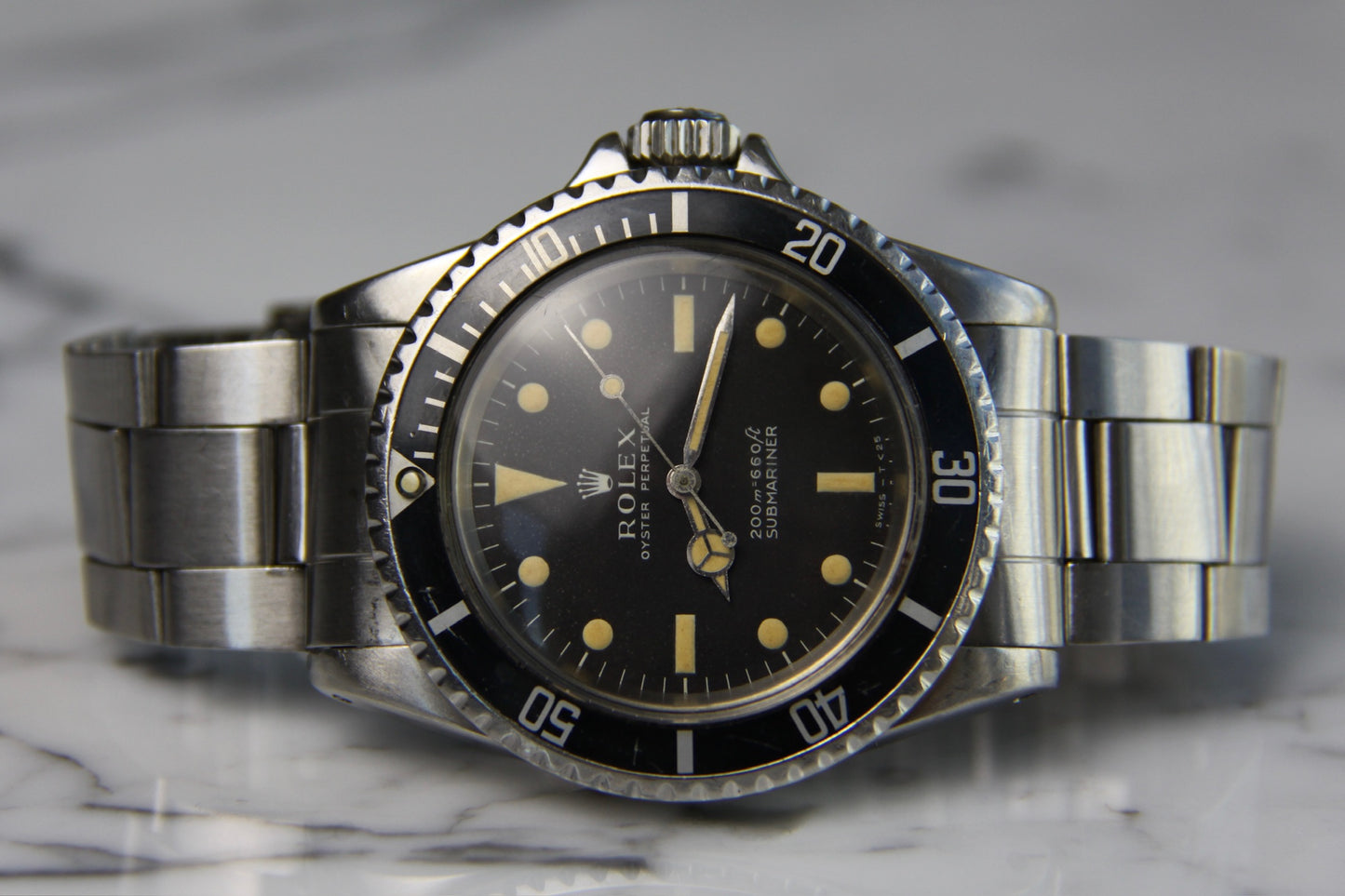 Rolex Submariner No Date 5513 Full Steel “Meters First” Zinc Sulfide Heavy Patina 1967 (Serviced)