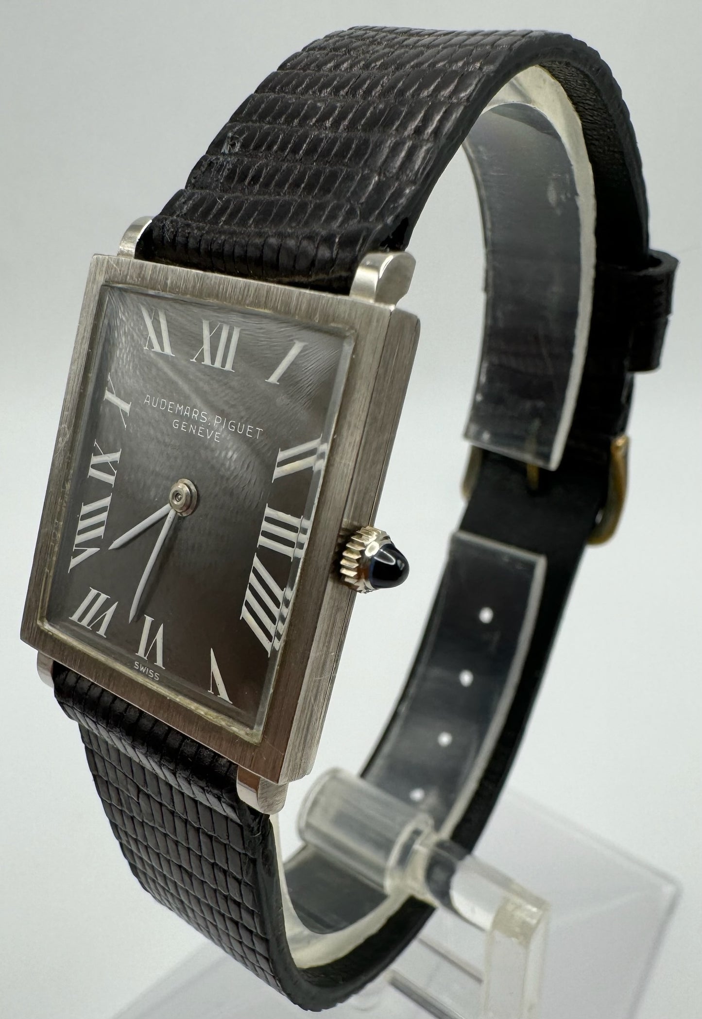 AP Vintage Dress Watch Rectangular Grey Dial with Roman Numerals