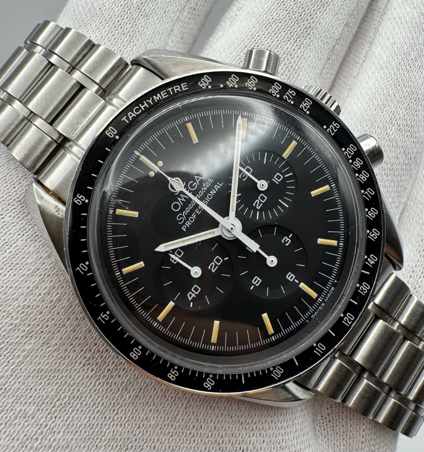 Omega Speedmaster Professional Moonwatch with Tritium Dial (Unpolished)