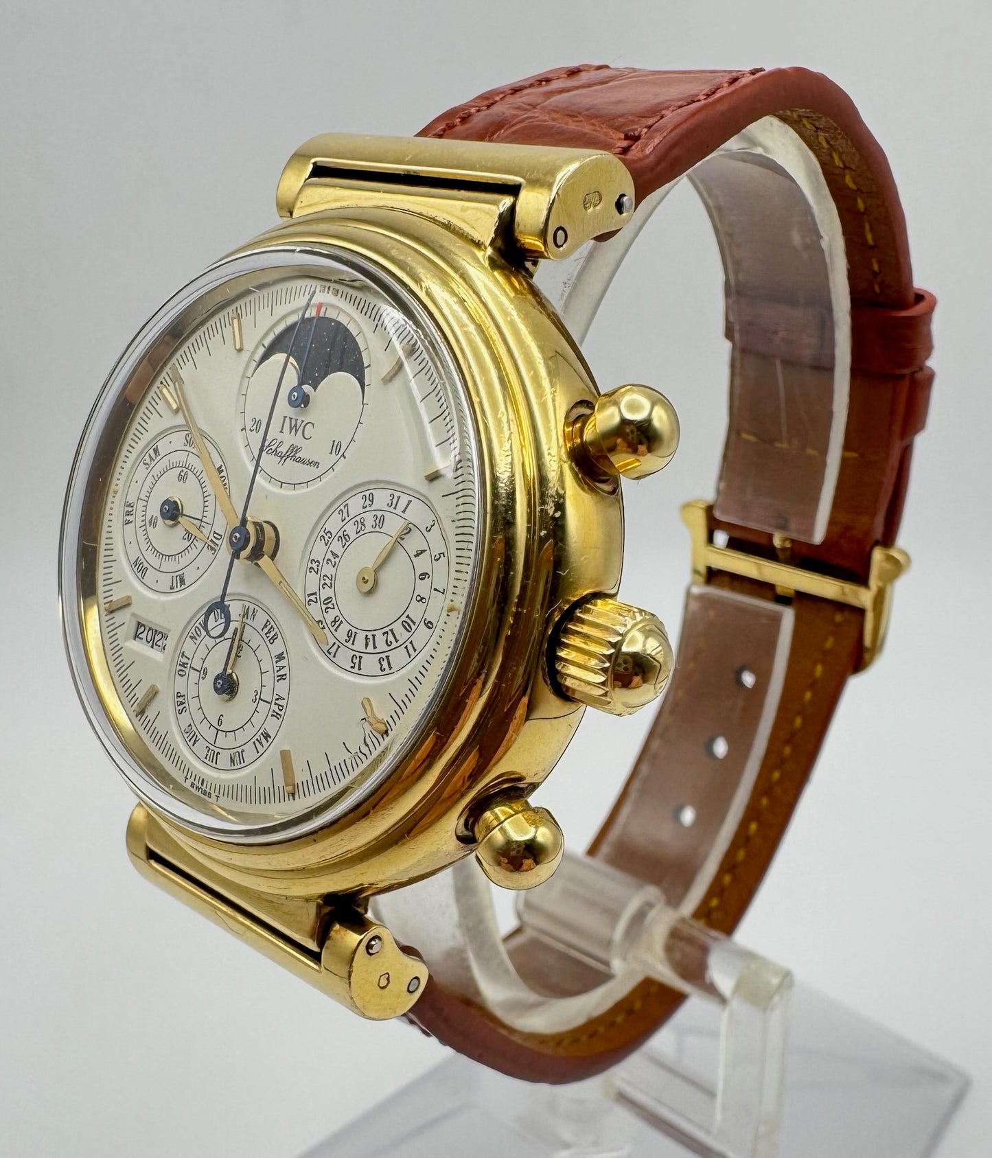 IWC Da Vinci Perpetual Calendar Chronograph Yellow Gold (Full-Set/Unpolished)