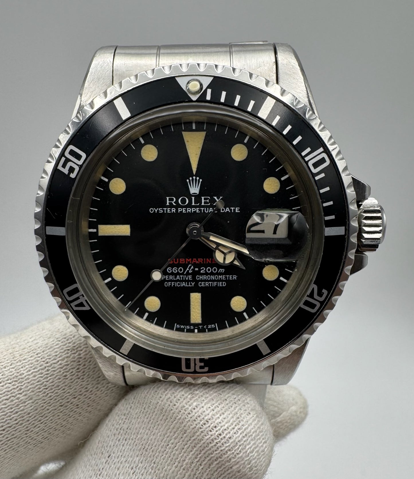 Rolex Submariner Date 1680 Red Yellow Patina 1970 (Full-Set/Unpolished)