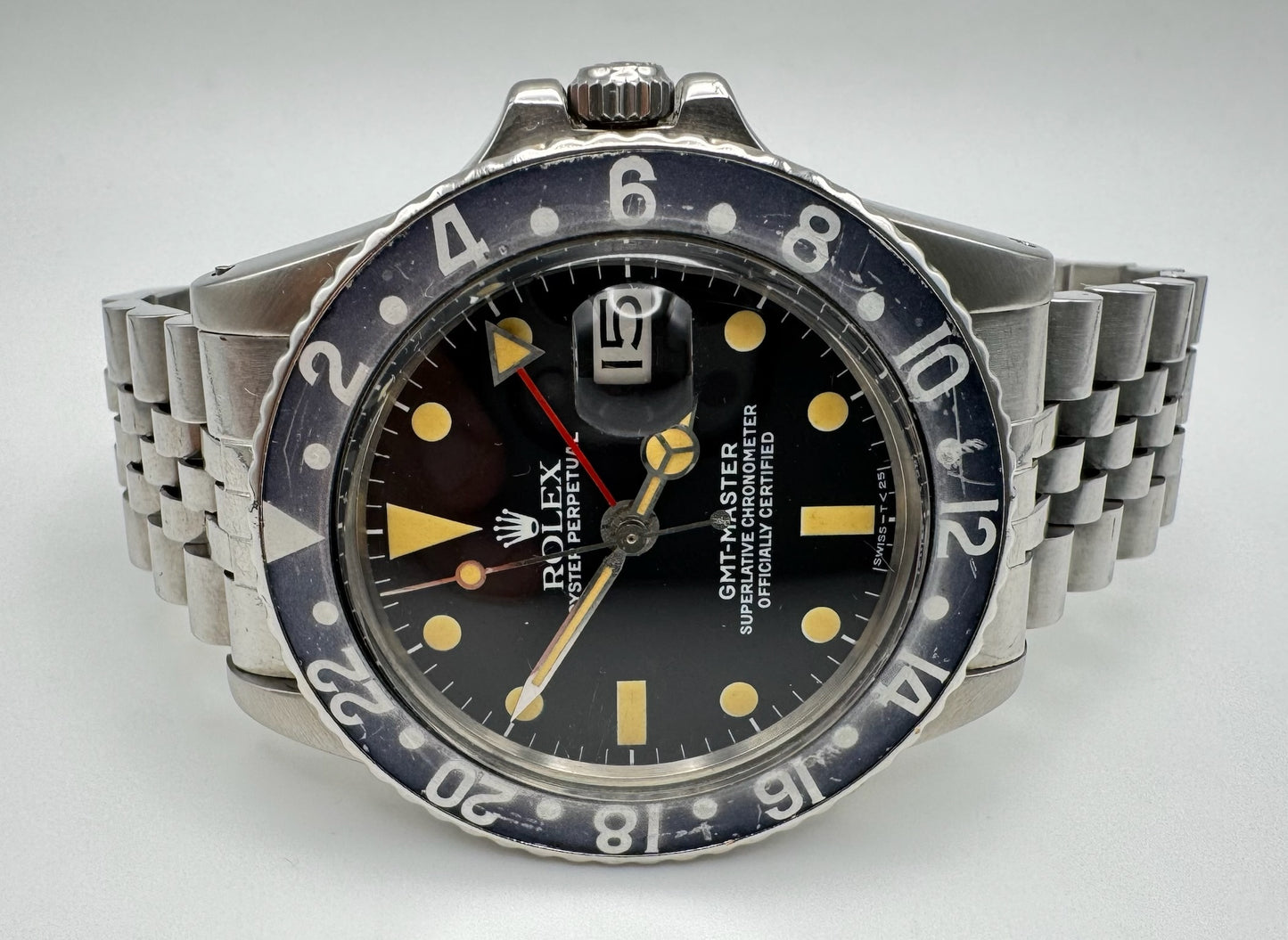 Rolex GMT-Master 1675 Jubilee Heavy Patina 1977