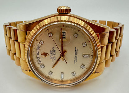 Rolex Day-Date 1803 18K Rose Gold w/ Diamond Dial