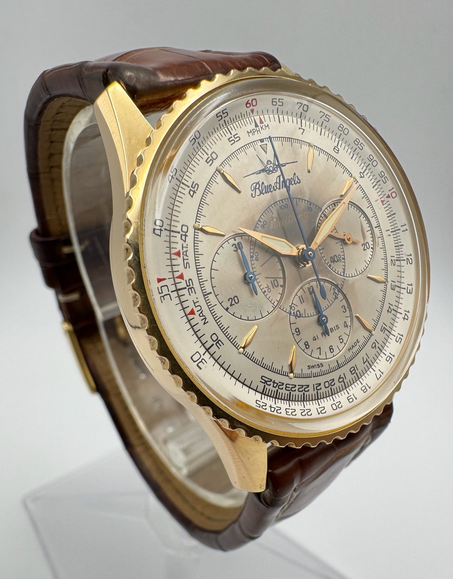 Breitling Montbrillant Navitimer Rose Gold “Blue Angels” Ltd Edition