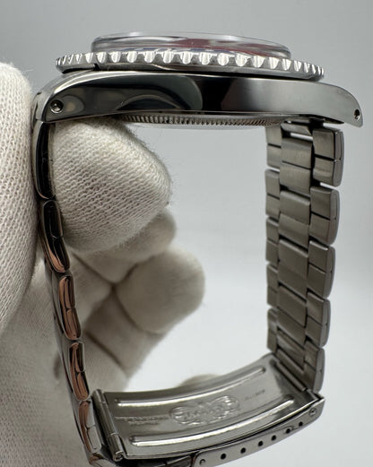 Rolex GMT-Master 1675 MK1 Long E Full Steel Faded Bezel Red Back Insert Heavy Patina Zinc Sulfide 1967 (Serviced)