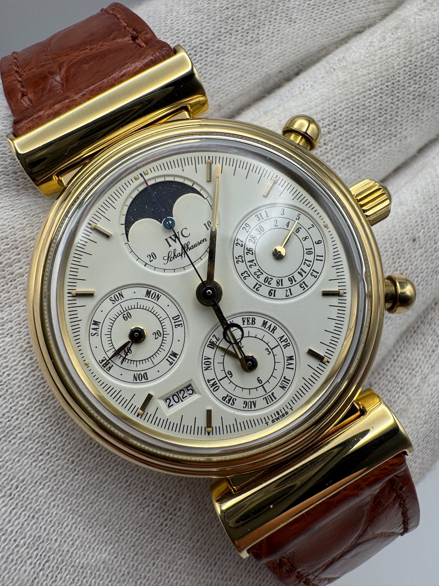 IWC Da Vinci Perpetual Calendar Chronograph Yellow Gold (Full-Set/Serviced)