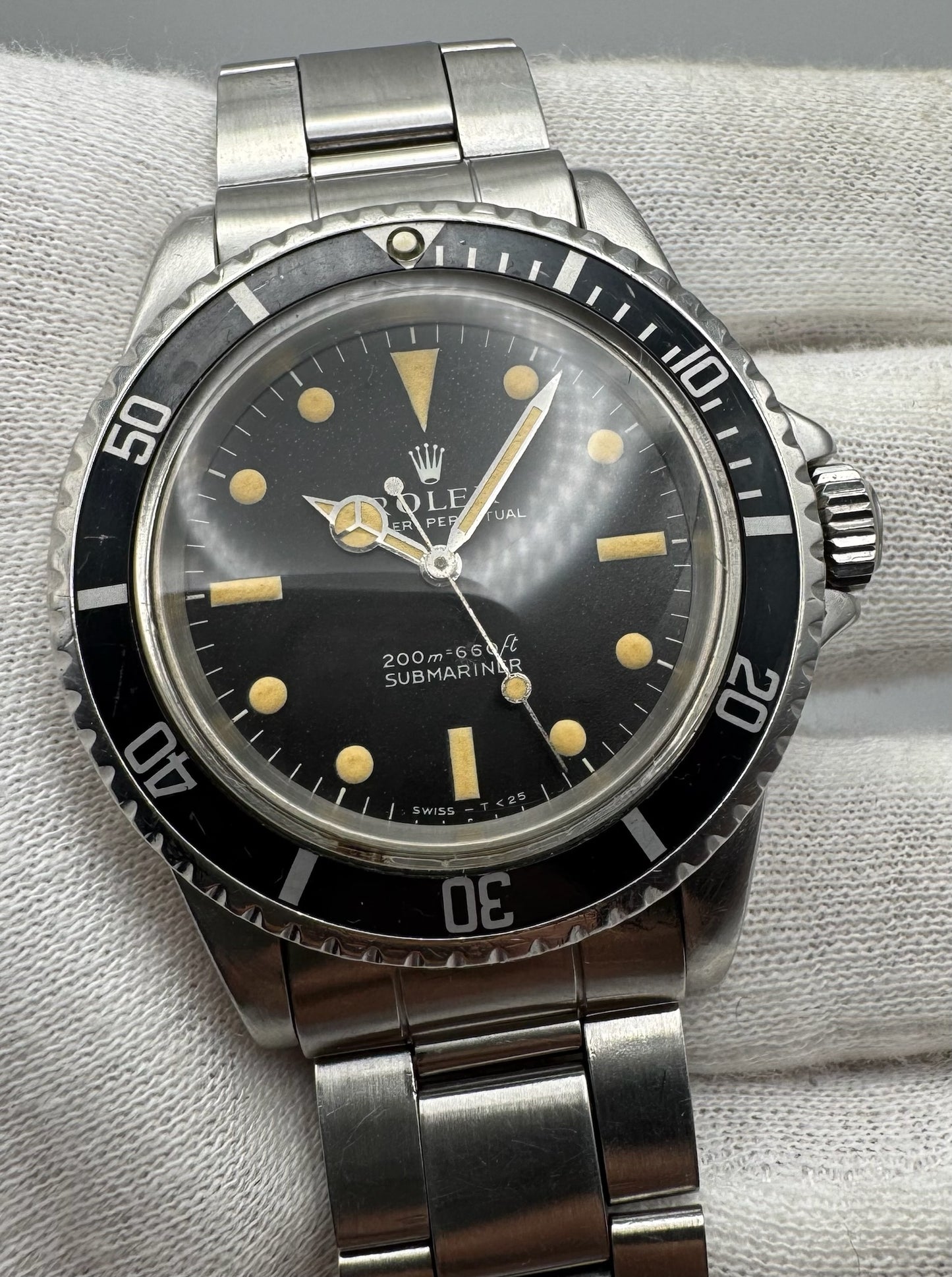 Rolex Submariner No Date 5513 Full Steel “Meters First” Zinc Sulfide Heavy Patina 1967 (Serviced)