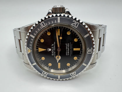 Rolex Submariner 5512 No Date “Meters First” Pumpkin Patina Zinc Sulfide 1968 (Full-Set/Serviced)