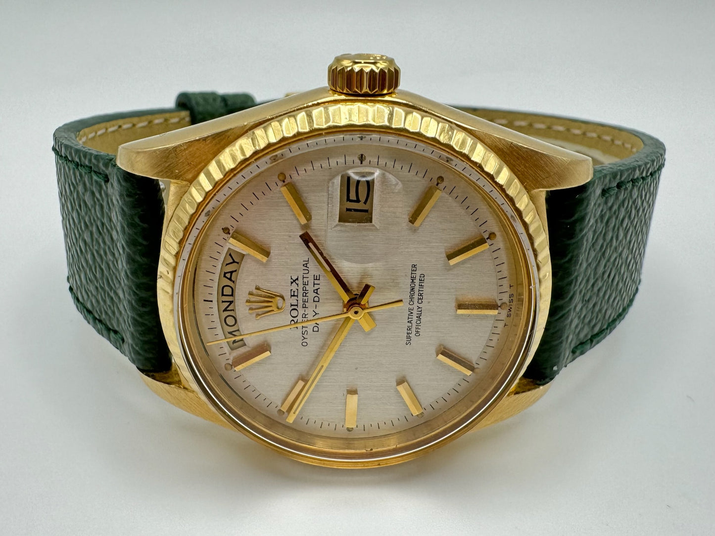 Rolex Day-Date 36 Yellow Gold with Silver Dial 1969