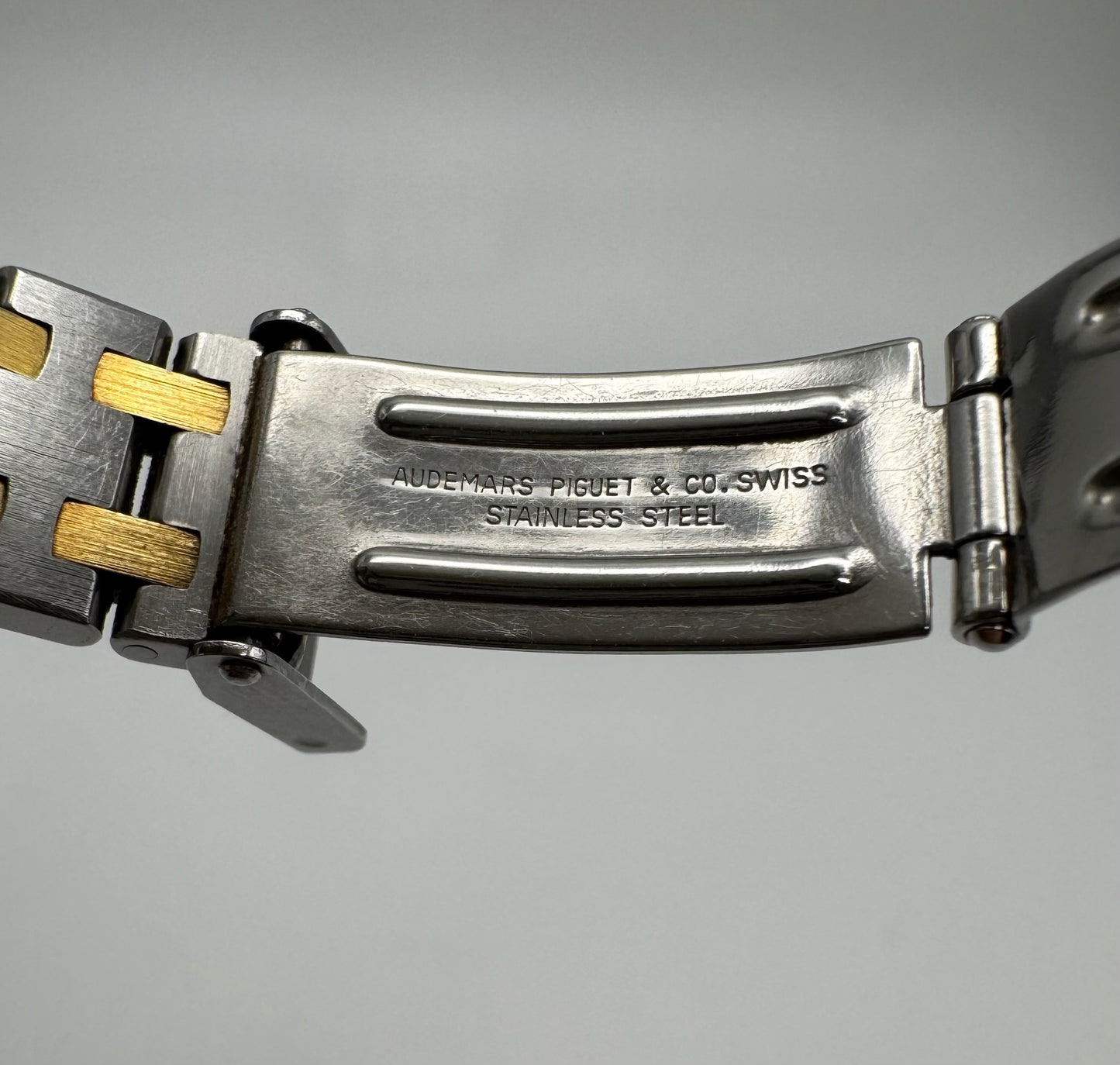 Audemars Piguet Royal Oak Lady Rectangular Lady Quartz 2 Tone Grey Dial Original Owner (Unpolished)