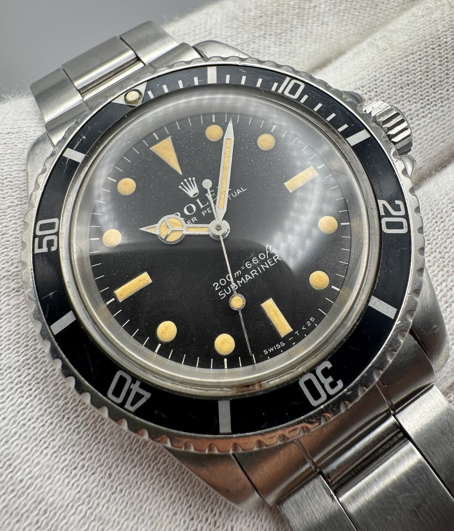 Rolex Submariner No Date 5513 Full Steel “Meters First” Zinc Sulfide Heavy Patina 1967 (Serviced)