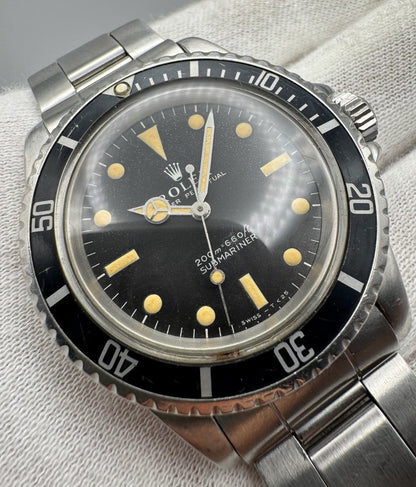 Rolex Submariner No Date 5513 Full Steel “Meters First” Zinc Sulfide Heavy Patina 1967 (Serviced)