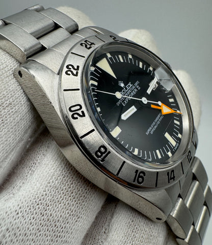Rolex Explorer II 1655 Steve McQueen Full Steel Yellow Patina MK2 1973 (Full-Set)