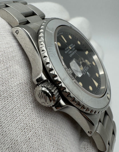 Rolex Submariner 16800 Semi Gloss Dial Cream Patina Faded Bezel 1985