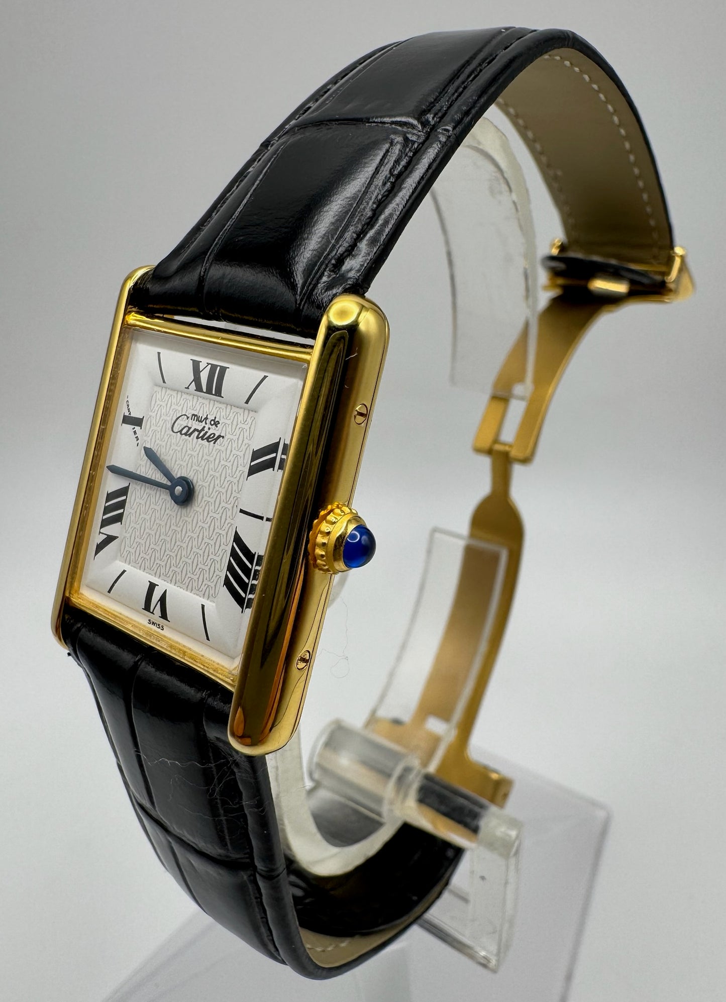 Cartier Tank Vermeil Gold Plated White Dial (Mint)