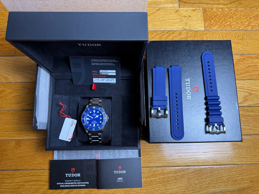 Tudor Pelagos Full Titanium Blue Dial 2022 (Full-Set/Unpolished)