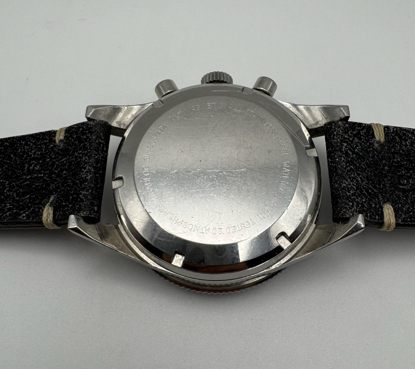 Le Jour Chronograph Vintage Steel 39 Glossy Tritium Dial 1970s