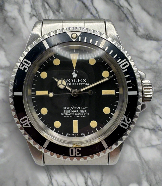 Rolex Submariner 5512 No Date 5512 Feet First Yellow Patina 1966 (Serviced)