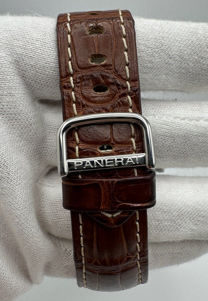 Panerai Radiomir GMT Alarm 42mm Steel 2005 (Papers/Unpolished)