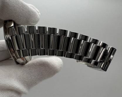 Omega Speedmaster Professional Moonwatch Full Steel Yellow Patina Original Step Tritium Dial (Unpolished)