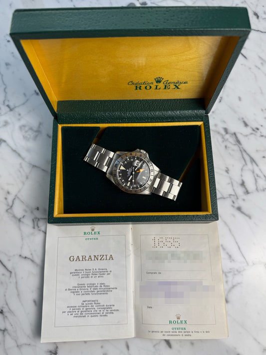 Rolex Explorer II 1655 Steve McQueen Full Steel Yellow Patina MK2 1973 (Full-Set)