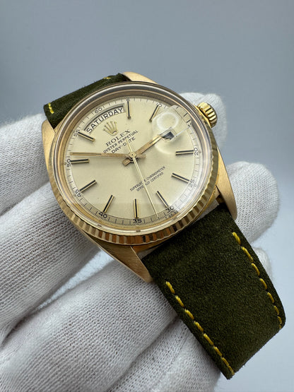 Rolex Day-Date 36 1803 Yellow Gold 18K Champagne Dial 1968