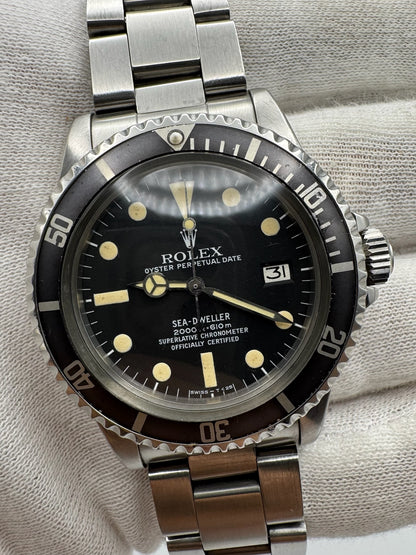 Rolex Sea-Dweller 1665 “Great White” Full Steel Yellow Patina 1979 (Full-Set/Serviced)
