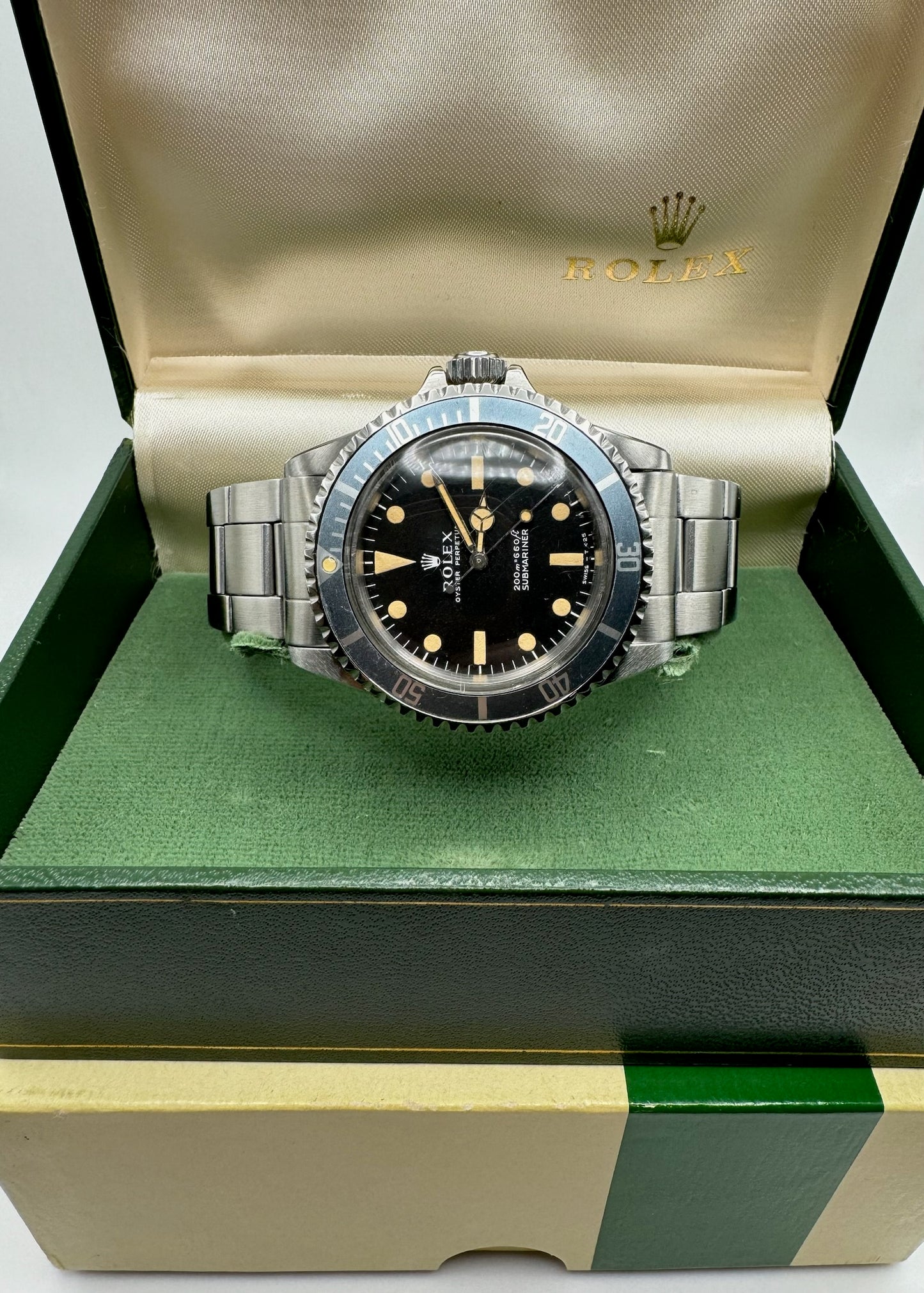 Rolex Submariner No Date Meters First Pumpkin Patina Blue Faded Insert