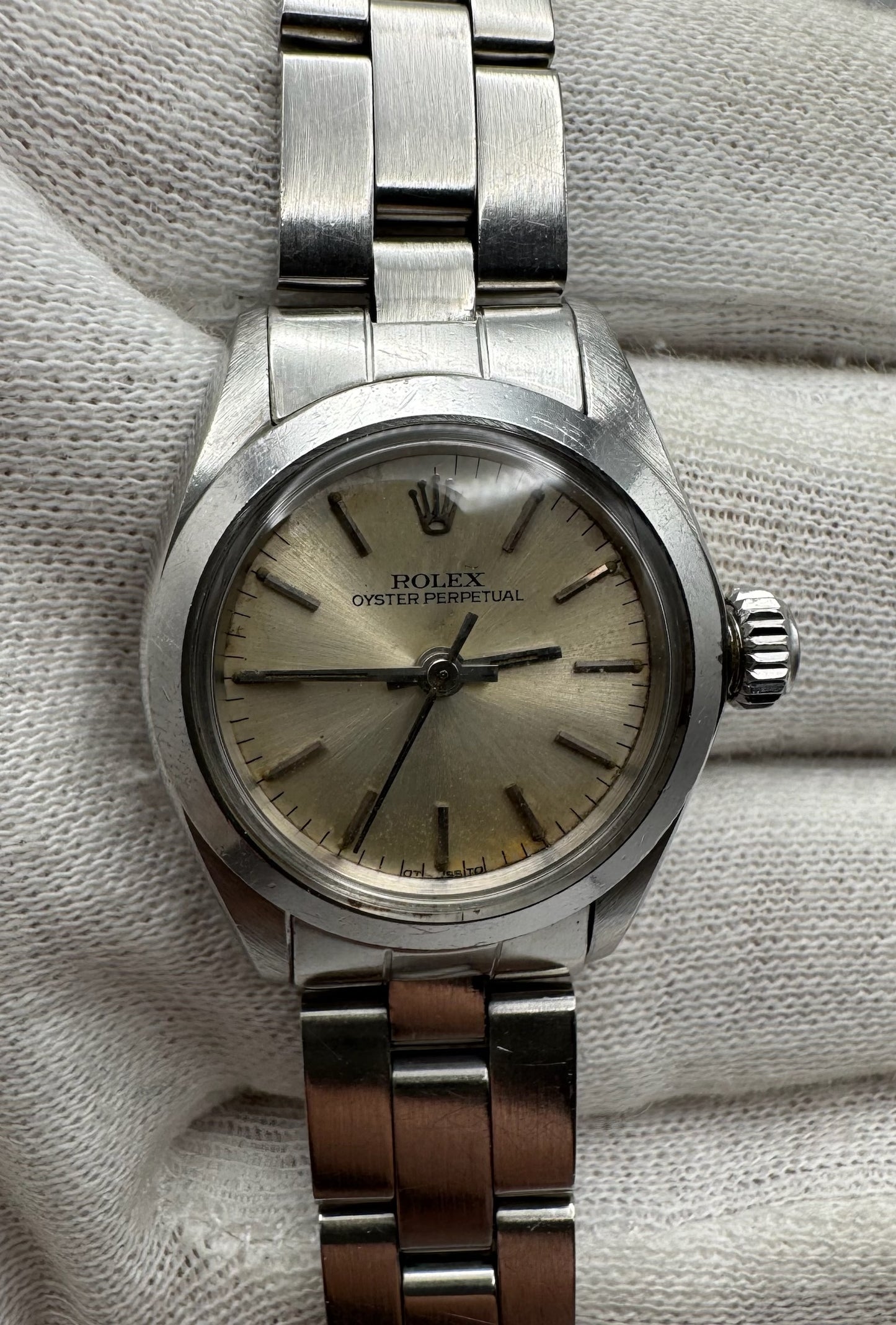 Rolex Oyster Perpetual 26 Full Steel Oyster Silver Dial 1978 (Unpolished/Serviced)