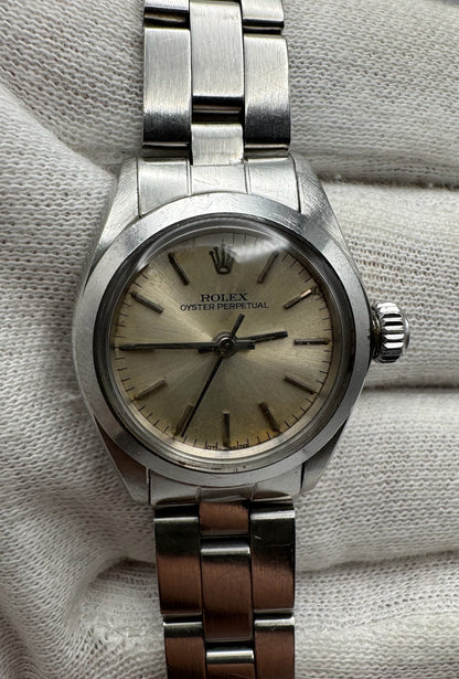 Rolex Oyster Perpetual 26 Full Steel Oyster Silver Dial 1978 (Unpolished/Serviced)