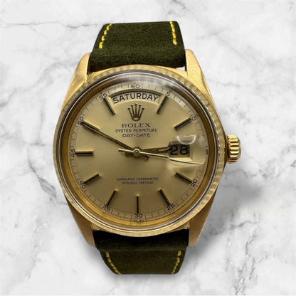 Rolex Day-Date 36 1803 Yellow Gold 18K Champagne Dial 1968
