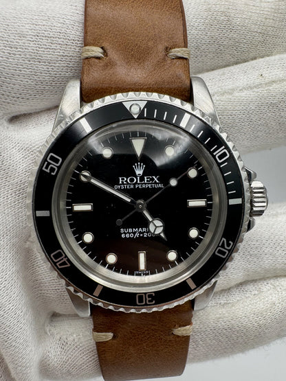 Rolex Submariner No Date 5513 Steel Head Black Glossy Dial 1978 (Serviced)