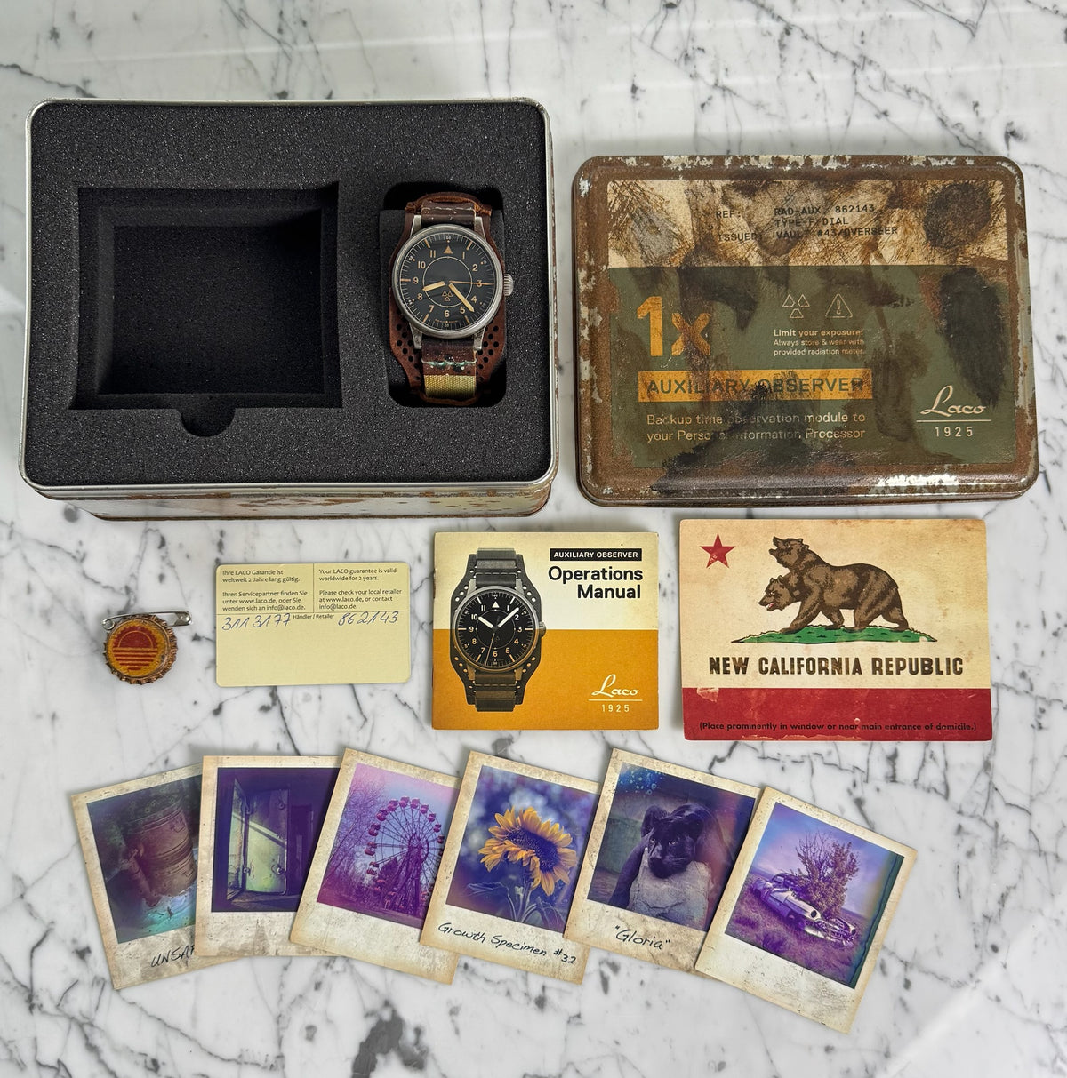 Laco Auxiliary Observer Fallout Rad Aux Very Rare Ltd 143pcs (Full-Set)
