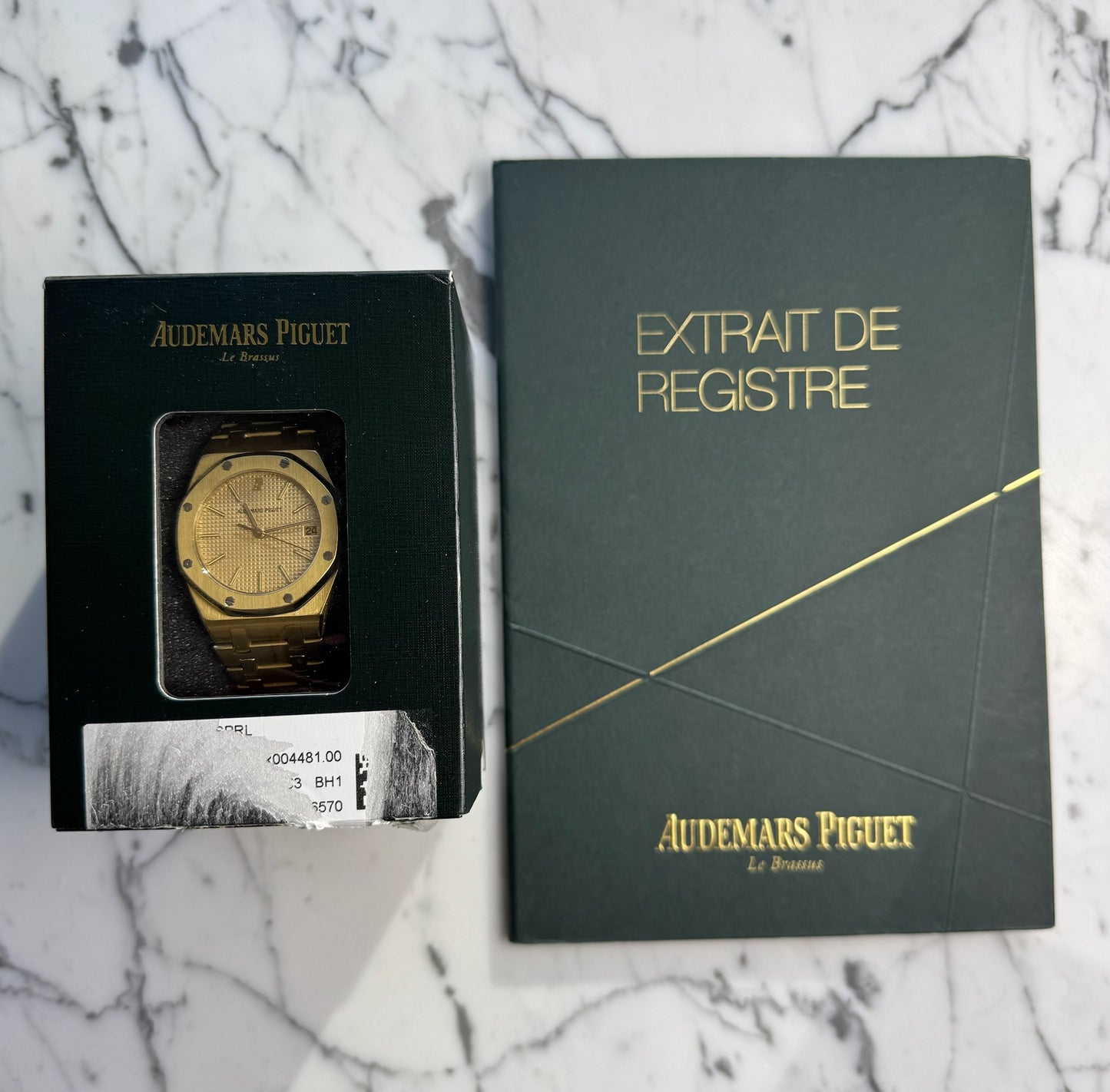 Audemars Piguet Royal Oak Full Yellow Gold 18K Champagne Dial Quartz 1984 (Papers & Service Box)