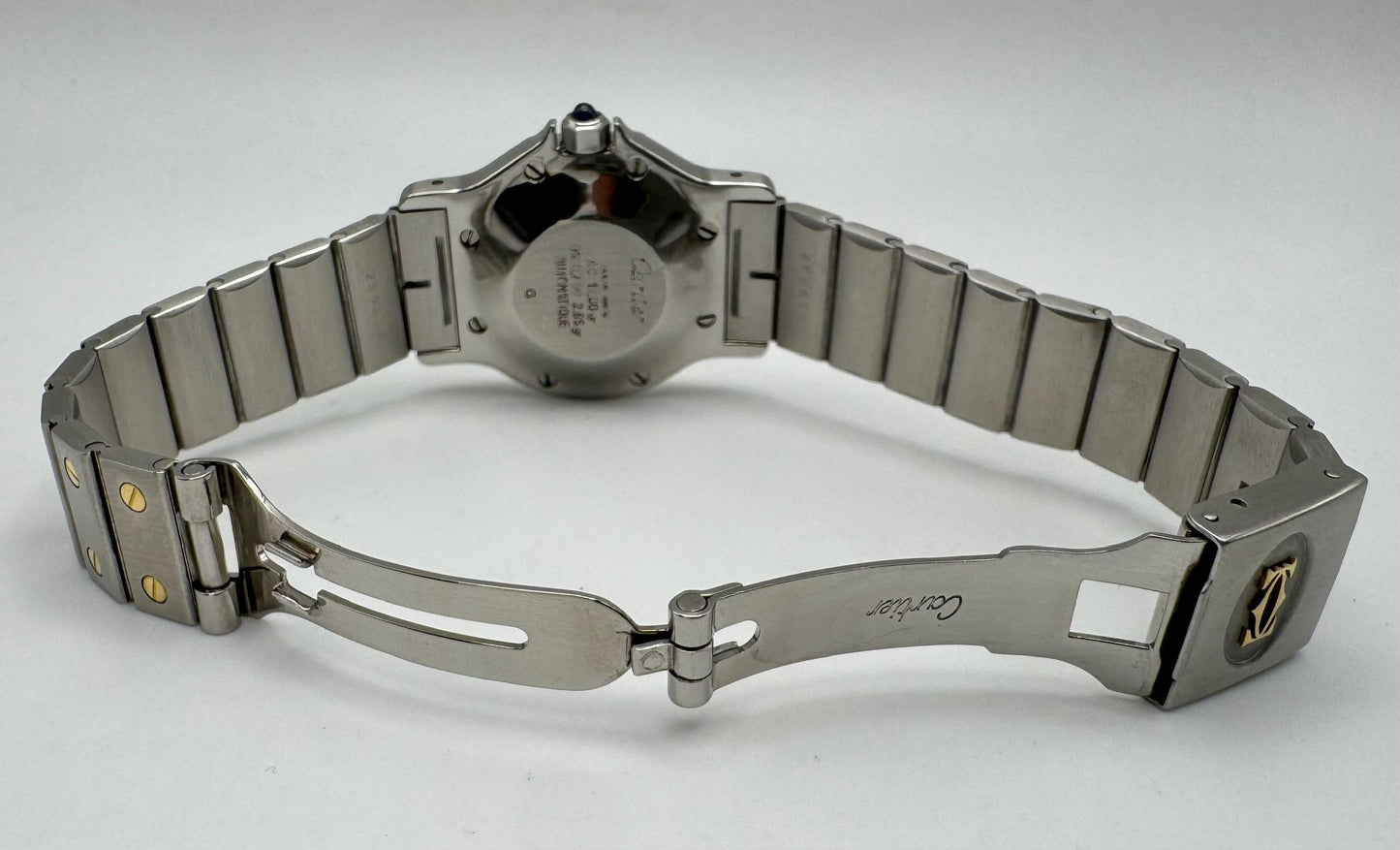 Cartier Santos Octagon Automatic Two-Tone Large Model Ghost/Grey Dial 1990 (Serviced)