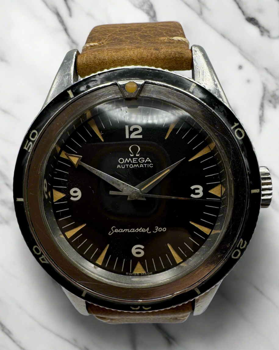 Omega Seamaster 300 Certified Steel 2913-6 Pumpkin Patina (Unpolished)