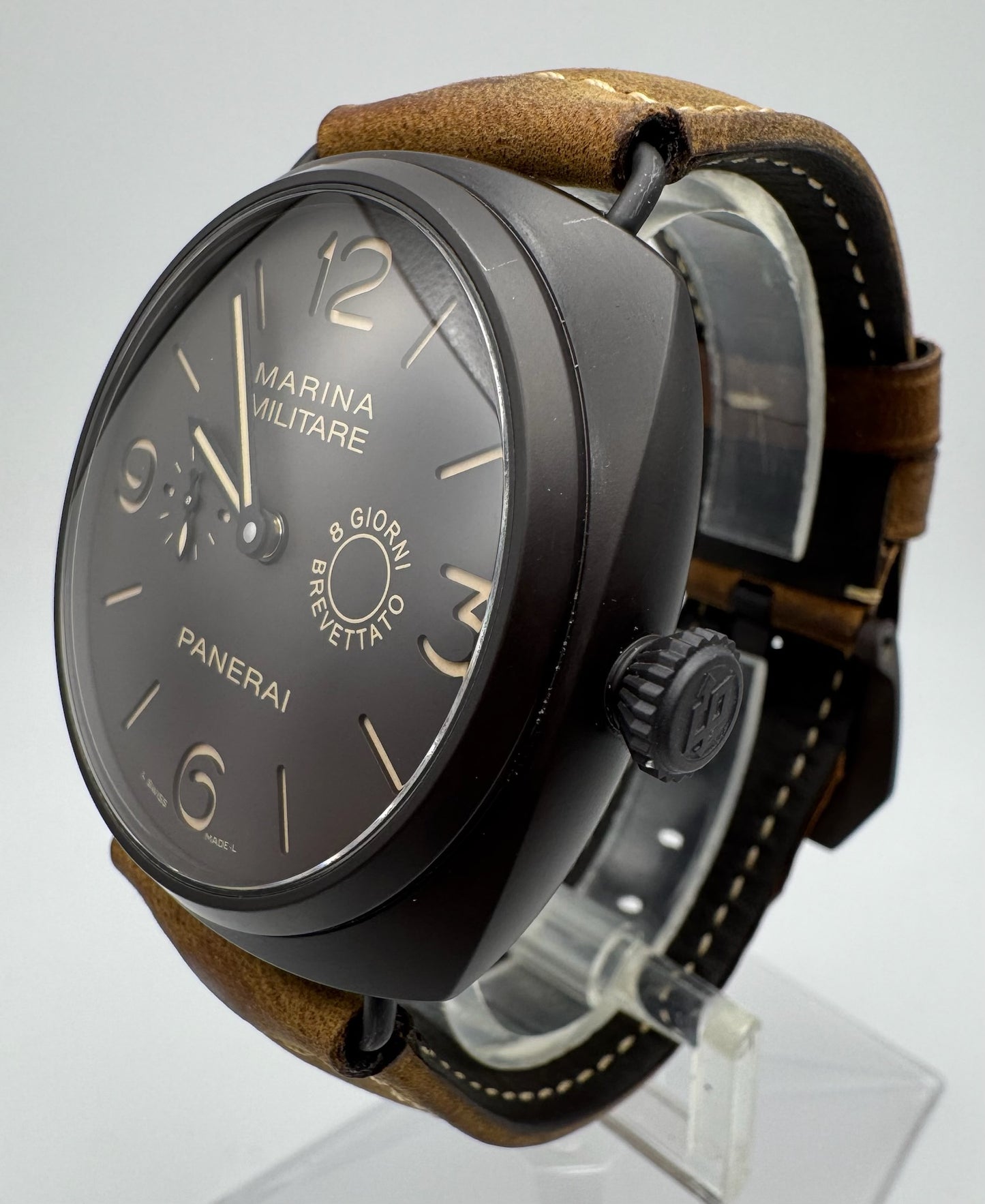 Panerai Radiomir Marina Militare 47 PAM339 Brown Composite Case 8 Days Brown Dial Ltd Edition 1500pcs