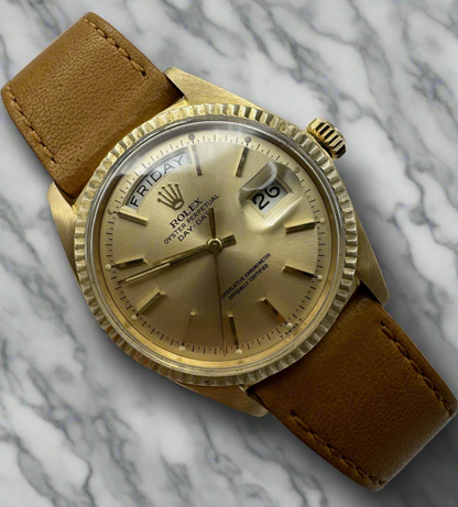 Rolex Day-Date 36 Yellow Gold with Champagne Dial 1960s