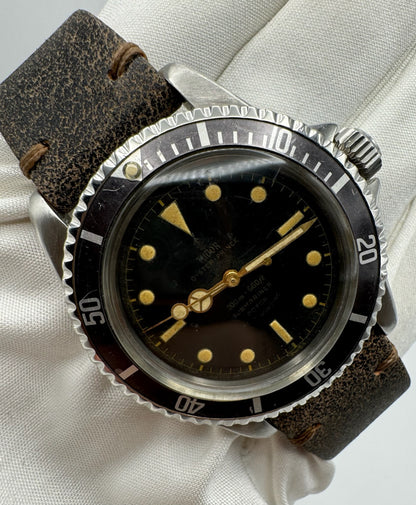 Tudor Submariner 7928 Glossy Gilt PCG Gold Hands Tropical Bezel 1961