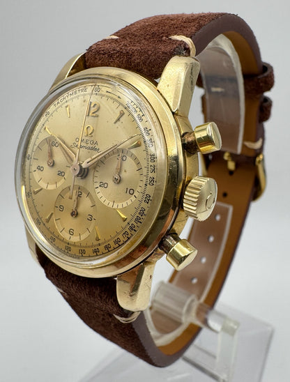Omega Seamaster Chronograph 1950’s Gold Cap Manual Winding Cal. 321 (Unpolished/Serviced)