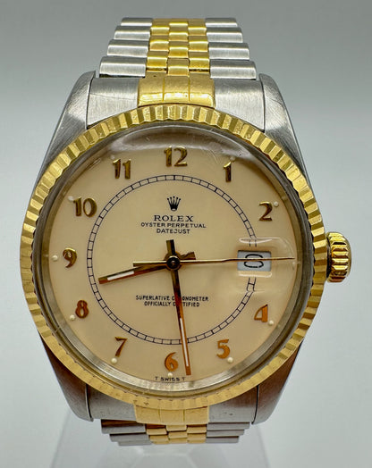 Rolex Datejust Vintage Boiler Gauge Dial