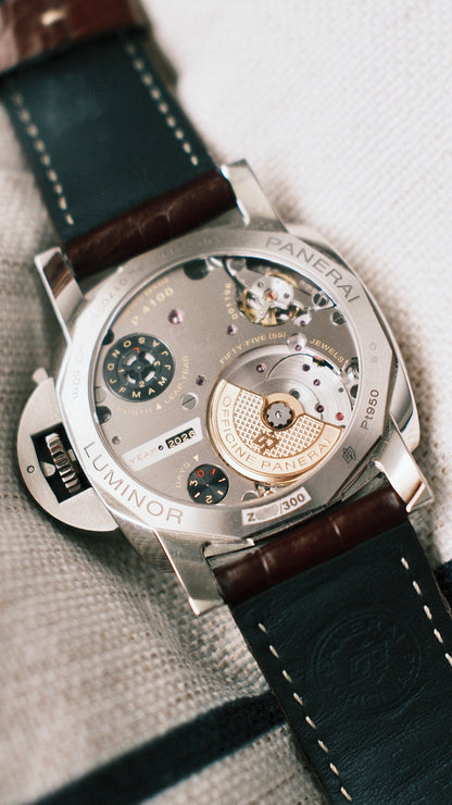 Panerai Luminor Perpetual Calendar PAM715 Platinumtech Green Dial 2024 (Full-Set/Unpolished)