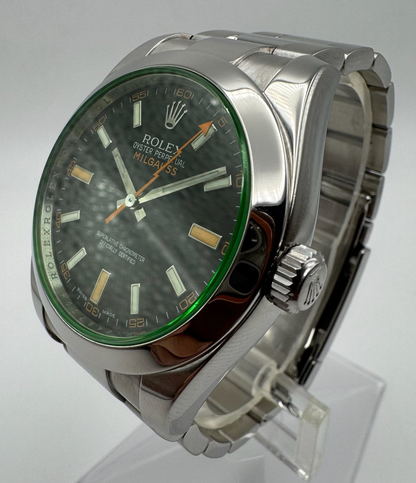 Rolex Milgauss Steel Black Dial Green Crystal 2008 (Mint)