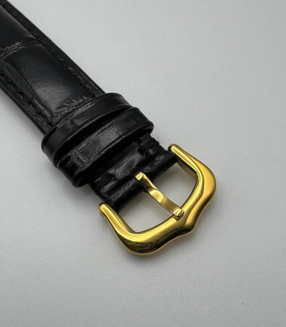 Cartier Tank Vermeil Gold Plated Quartz White Roman Dial