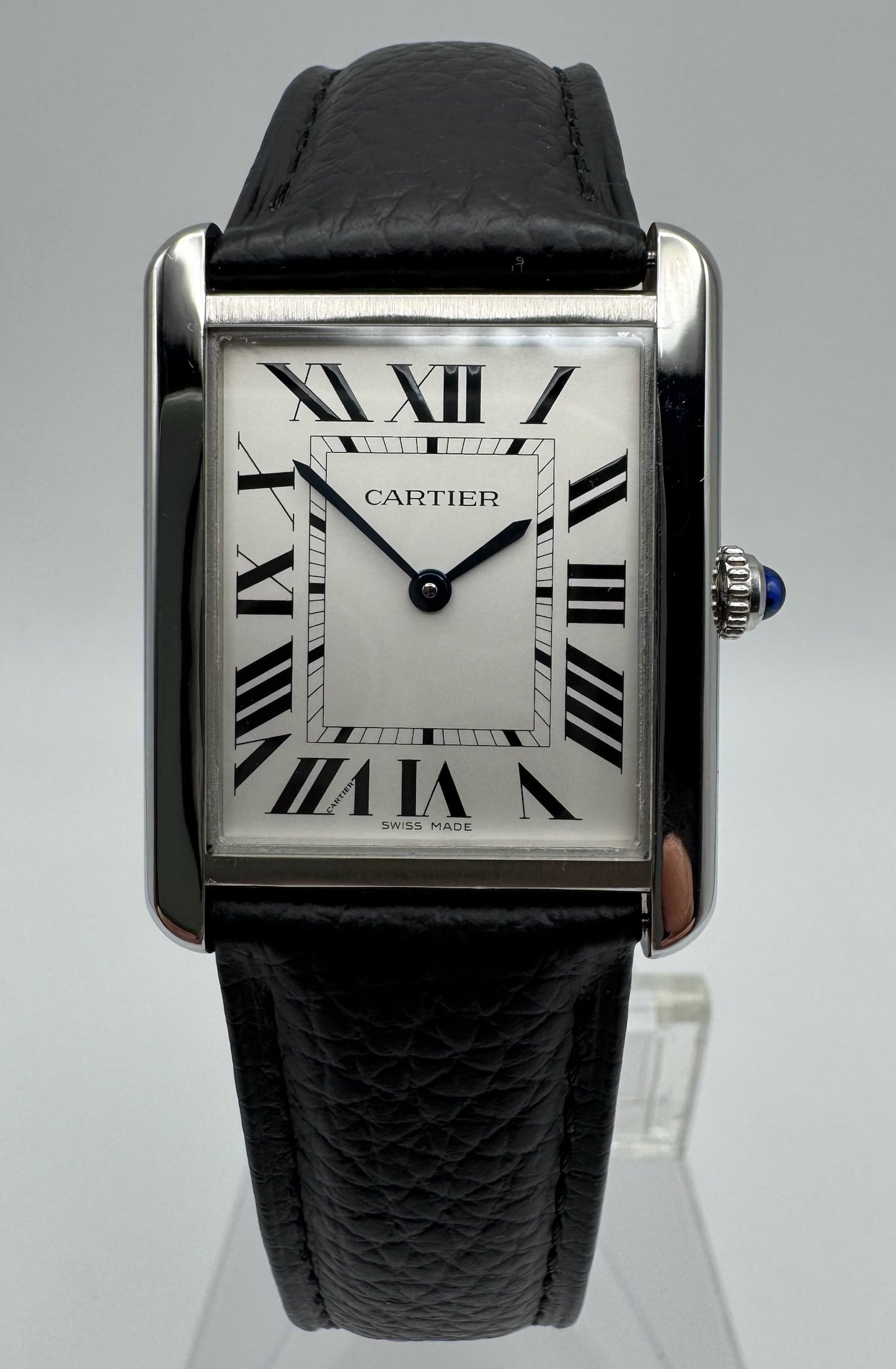 Cartier Tank Solo Steel Large Size Quartz Silver Dial 2020 (Full-Set/Mint)