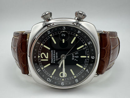 Panerai Radiomir GMT Alarm 42mm Steel 2005 (Papers/Unpolished)