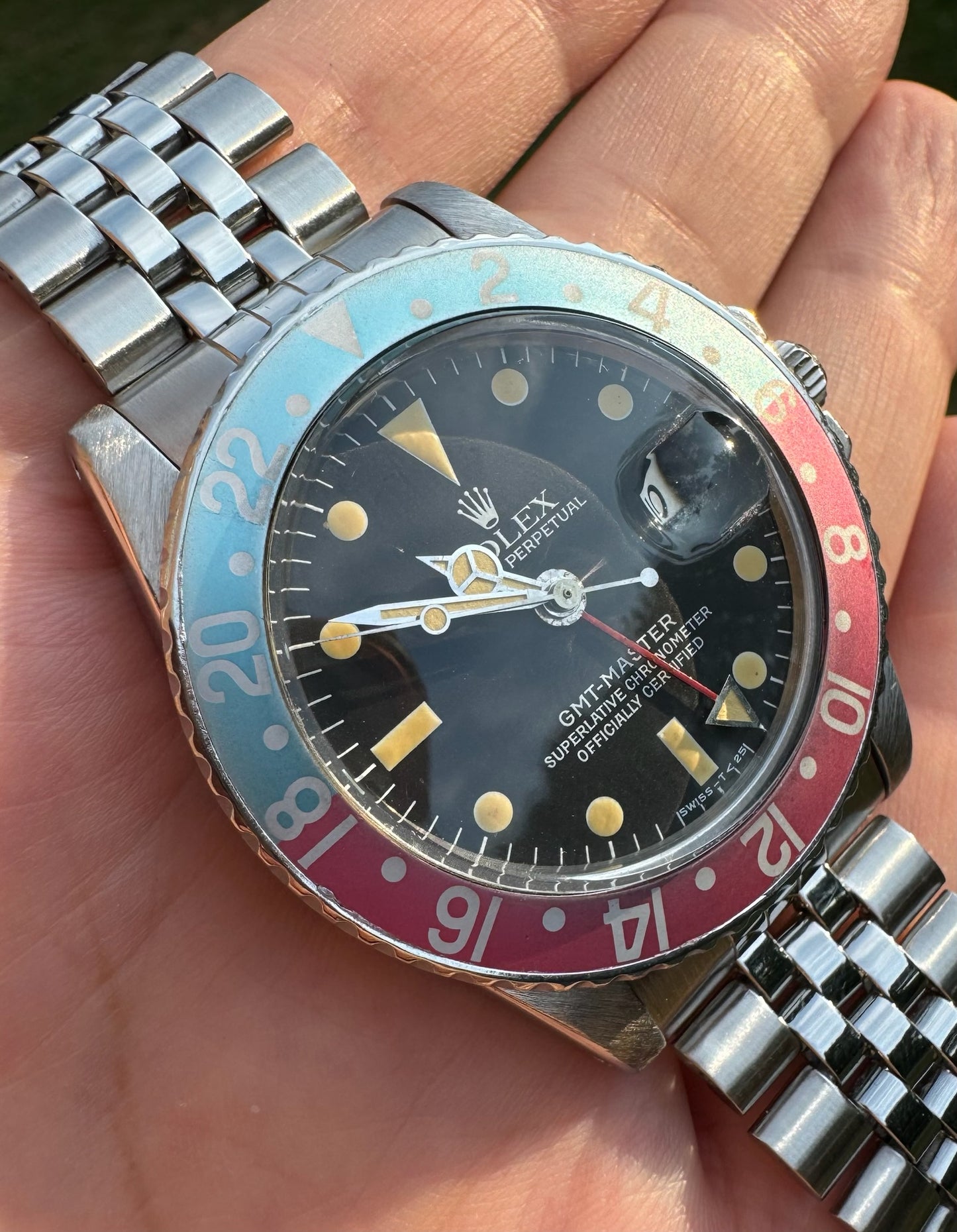 Rolex GMT-Master 1675 with Tritium Dial and Great Patina