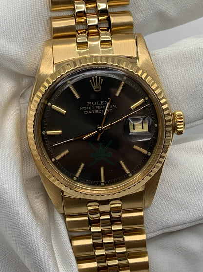 Rolex Datejust 36 Yellow Gold Grey Kabouss “Khanjar” Dial